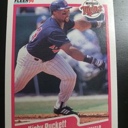1990 Minnesota Twins Kirby Puckett Baseball Card SEE DESCRIPTION AND PHOTOS 