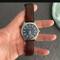 Armani Watch Brown leather
