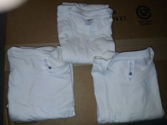 3 New Boys White T Shirts 
