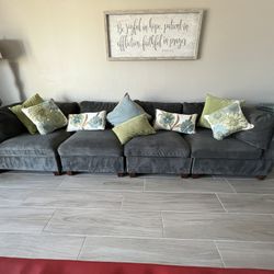 Sofa Couch With Ottoman 