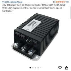 48V 250A Golf Cart DC Motor Controller 1510A-5A-5-5201 Replacement for Curtis Club Car Golf Carts Speed Controller