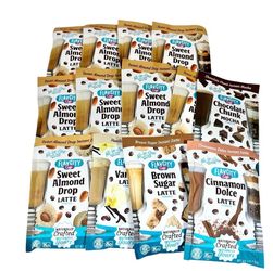 FlavCity Cafe Instant Latte Mix Single Serve Powder Packet Pack Lot 13 Coffee