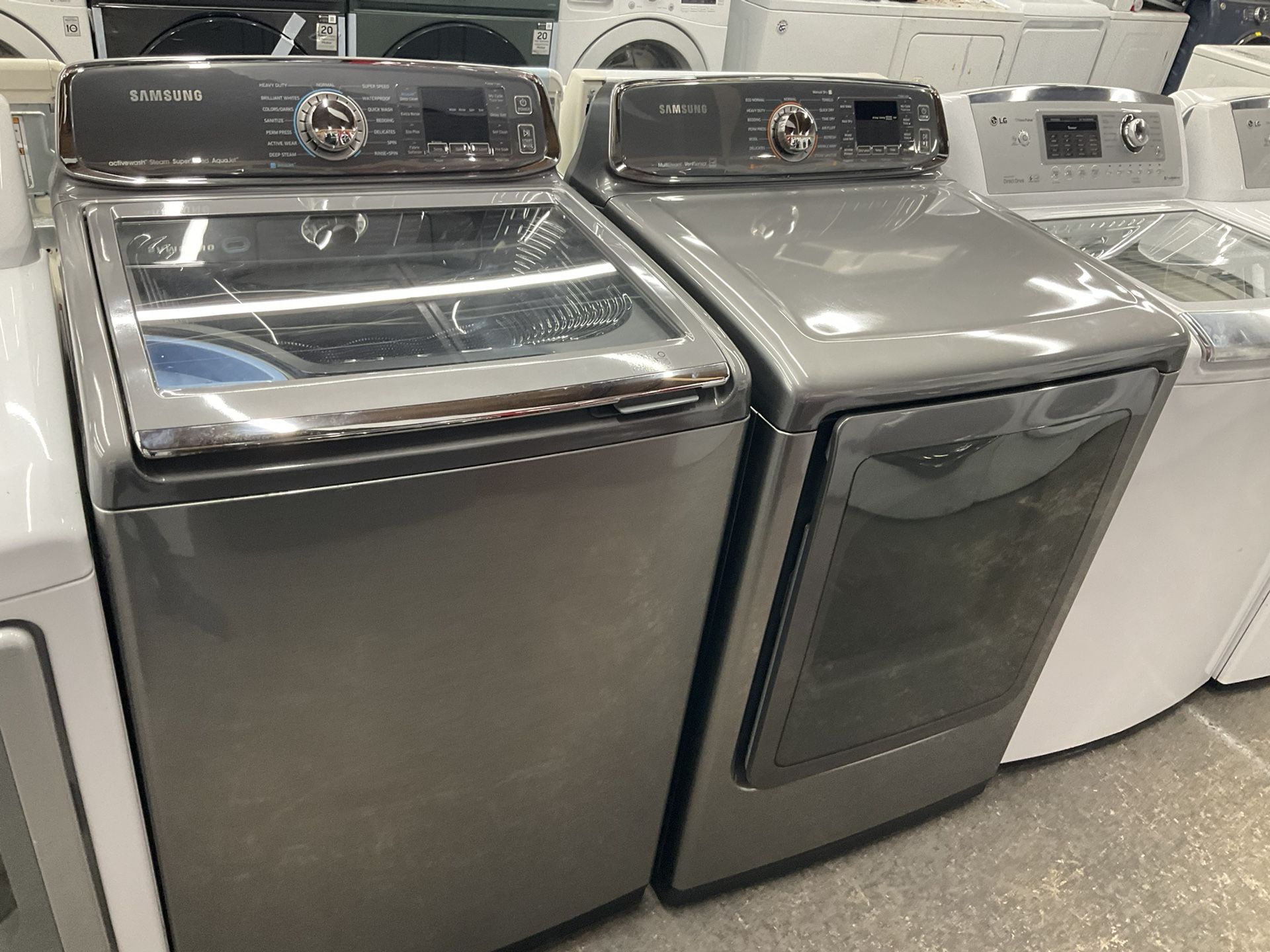 Samsung Washer And Electric Dryer Set We Are In The Blue Building 🟦
