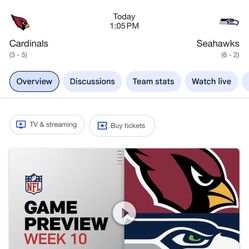 Cardinals vs Seahawks Tickets Today!!!