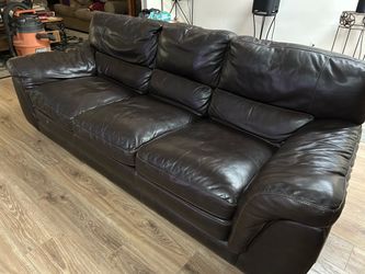 Full hide leather couch