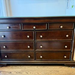 Dresser Set Of 2 , Glass Tops