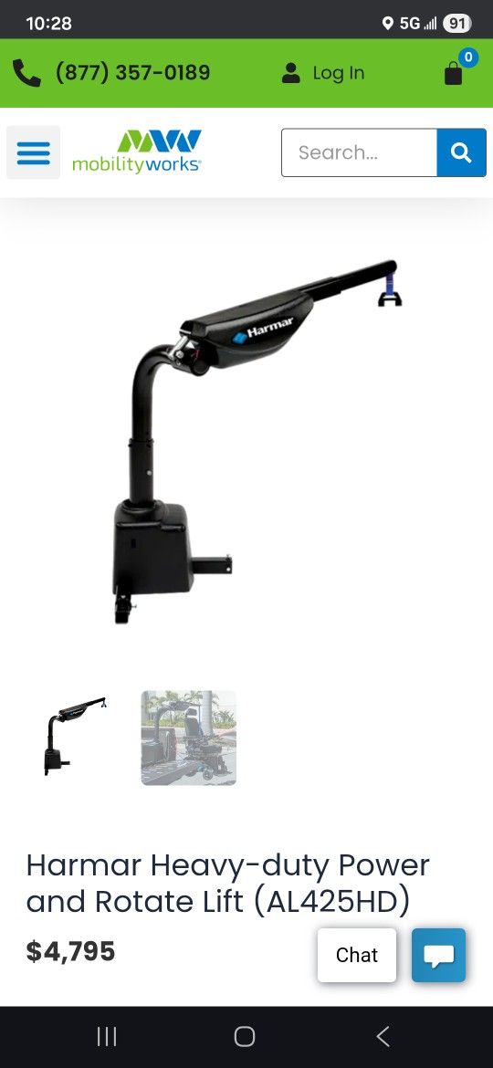 HARMAR WHEEL CHAIR HOIST