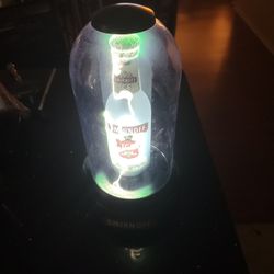 Smirnoff Bottle With Electricity Going Through It In Good Condition It's For Man Cave