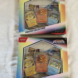 Prismatic Evolutions Poster Collection 3-Packs (2) - New/Sealed Pokemon Cards