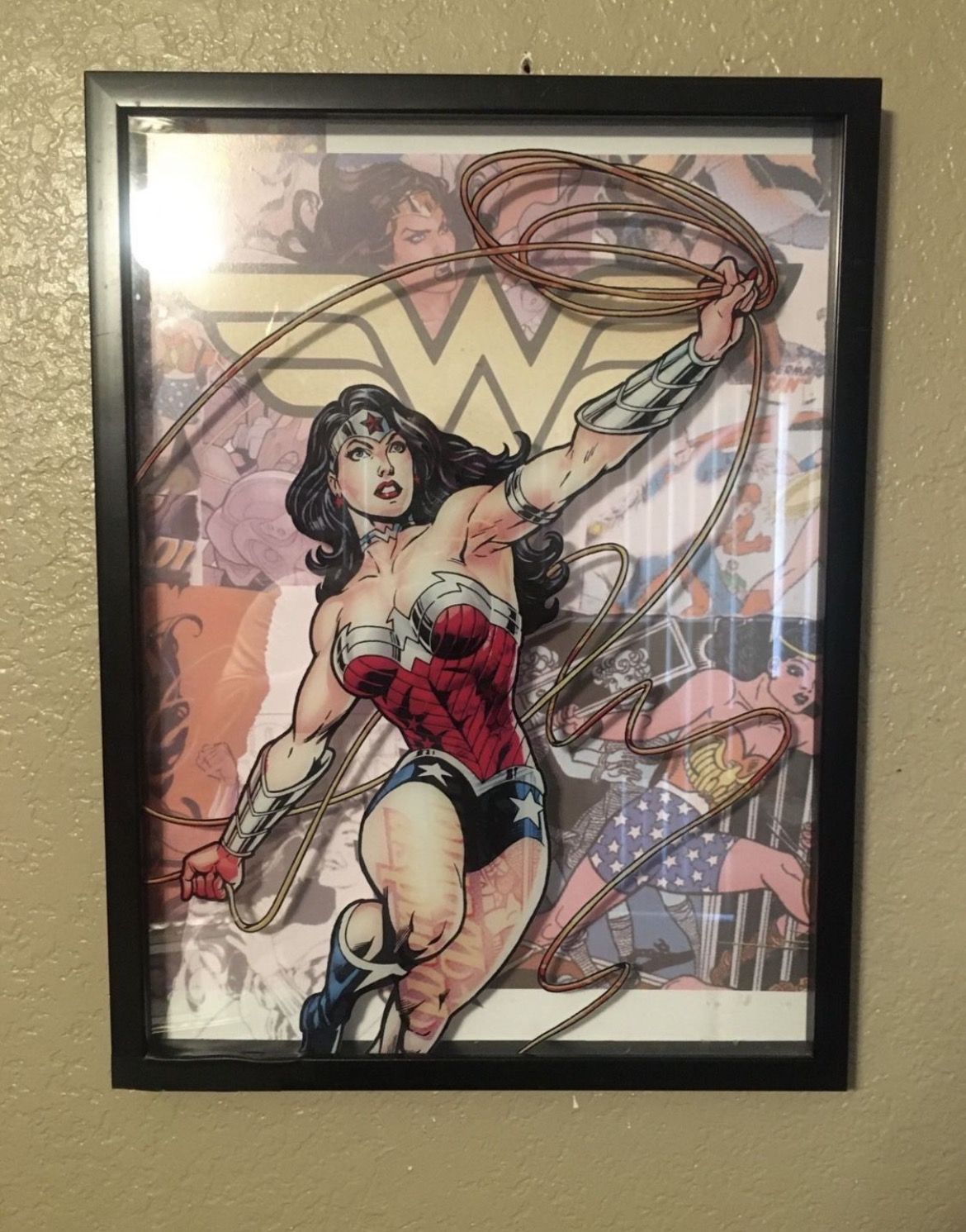 Large DC Wonder Woman 3-D picture
