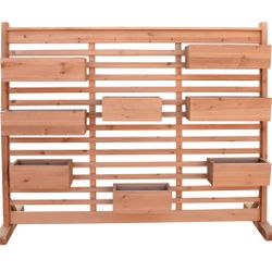 Wood Vertical Garden Wall Planter 