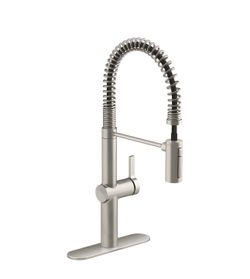 BRAND NEW IN SEALED BOX brushed stainless steel Kohler semi professional kitchen faucet