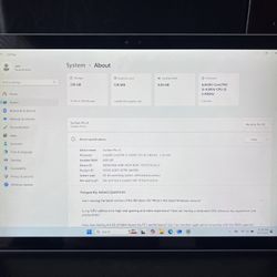 Microsoft Surface Pro 4 i5-6300U 2.4GHz 8GB/256GB SSD, win11p no KB