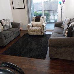 $ all three loveseat sofa and matching chair for 285