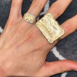 Gold rings size 9-10
