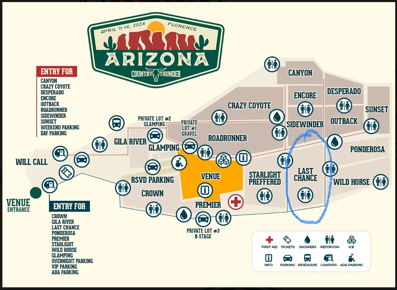 Country Thunder 2025 Campsite