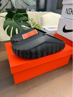 Nike Mind 001 Slide Triple Black Size 12 Mens Brand New