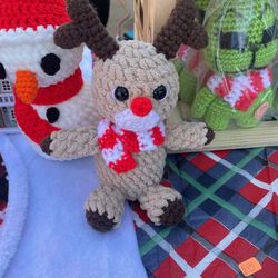 Crochet Rudolph The Red Nose Reindeer 🧶🎄