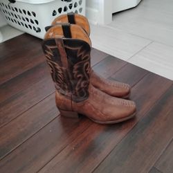 Dan Post Ostrich Leg Skin Boots