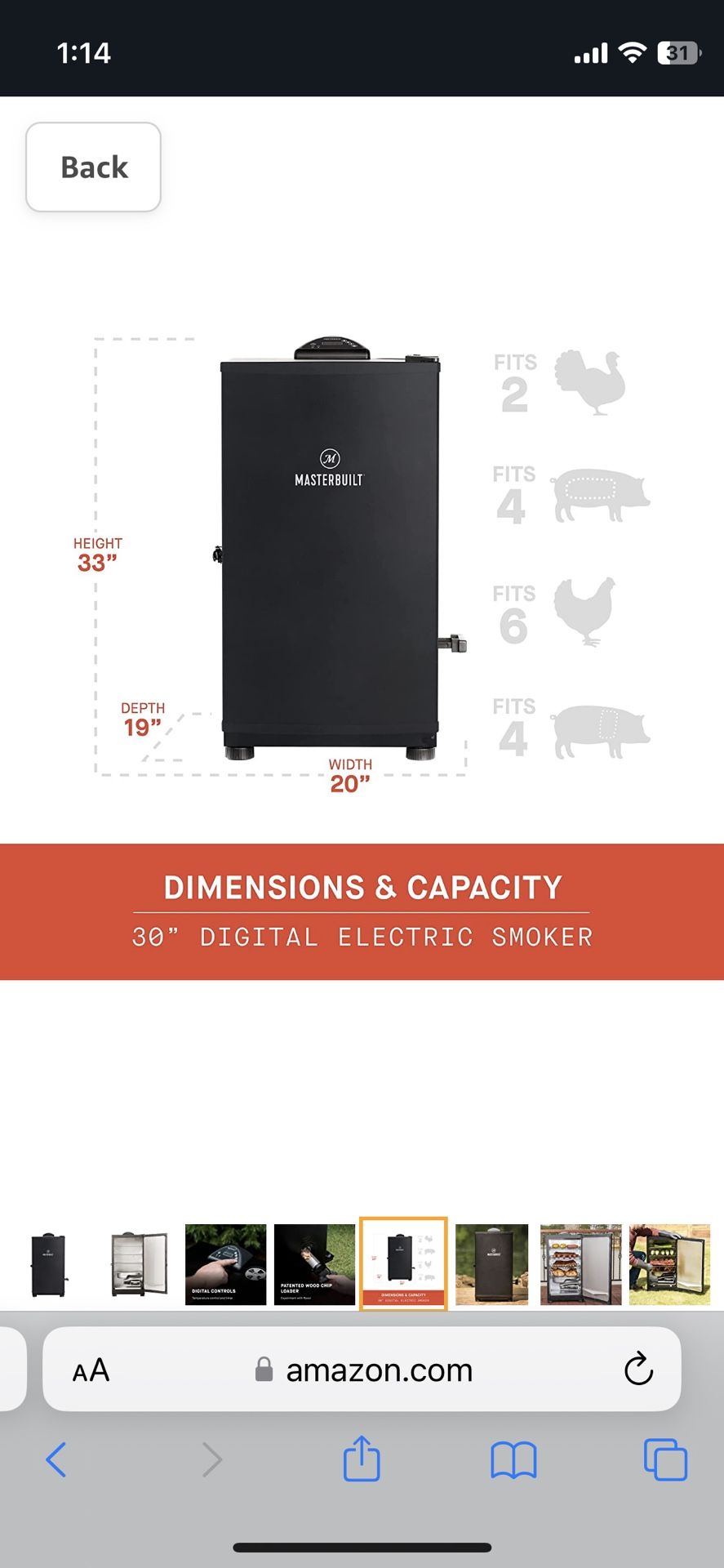 Master Built Electric Smoker 
