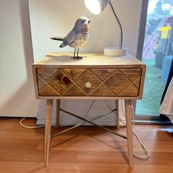 Modern Wood Nightstand / Side Table – Mid-Century Style