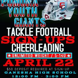 Football sign ups