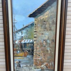 SIGNED BRIAN ROCHE ARTWORK - PAINTING 26"×16"