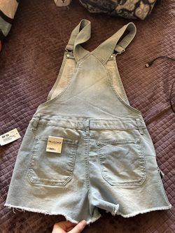 Cut Fashion Overall Shorts Jean 
