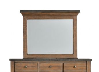 Bobs Furniture Beaumont Brown Mirror