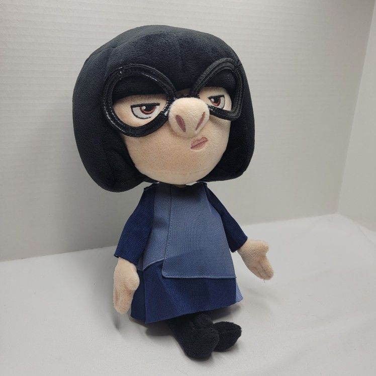 Pixar Disney Store The Incredibles Edna Mode Stuffed Doll Plush 12" Plush Toy