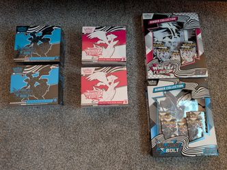 Pokemon White Flare & Black Bolt ETB + 1 Ea. Binders