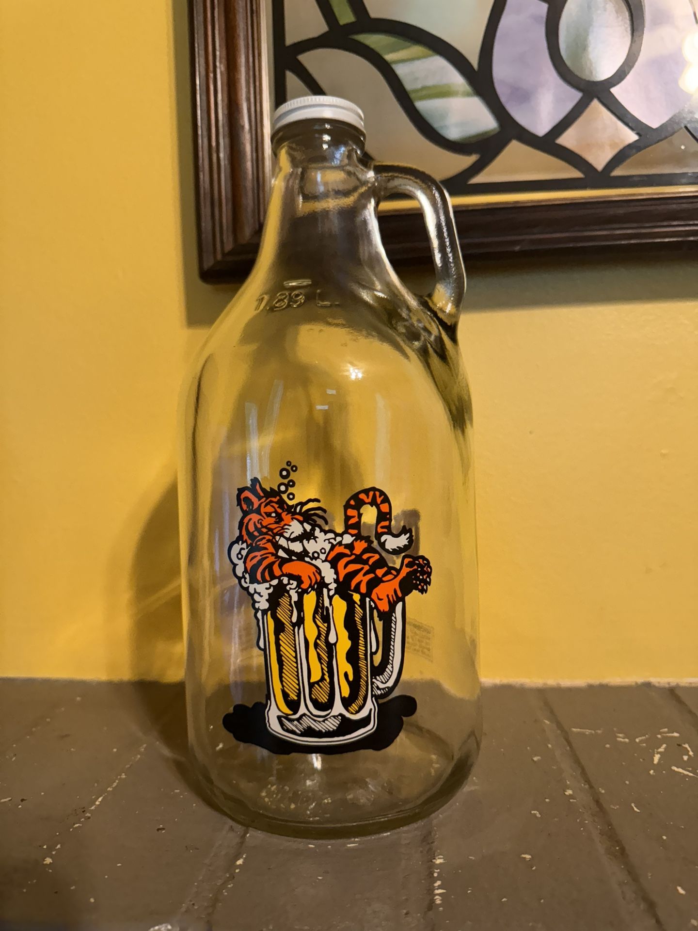 TIGER TOWN TAVERN 64 oz Glass Jug Clemson Fan Classic
