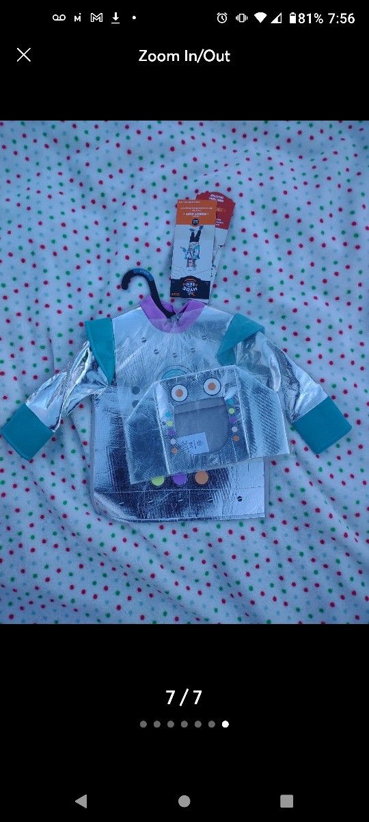 Hyde & Eek Infants Halloween Robot Costume Outfit Size 0-6 Months
NWT/NEW