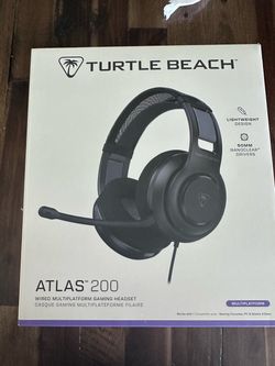 Turtle Beach Atlas 200 wired multiplatform gaming headset in original box.