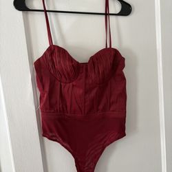 Lulus Red Bodysuit Size Small
