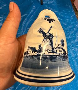 Delft Blue Ceramic Decorative Bell