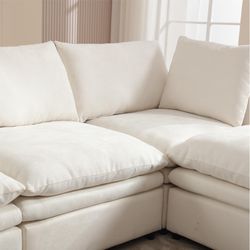 [ PACKAGING NEW UPGRADE] [VIDEO PROVIDED]Modern U-shaped Sectional Sofa ,5-seat Sofa ,Sleeper Sofa Couch with Chaise Lounge for Living Room,Apartment,