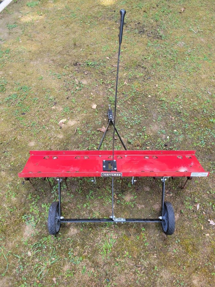 Craftsman Pull Behind Lawn Rake.