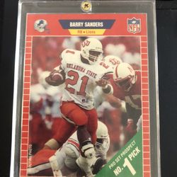 Barry Sanders Rookie Card 