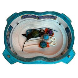 Beyblade Burst Rise Stadium + Tops and Launchers