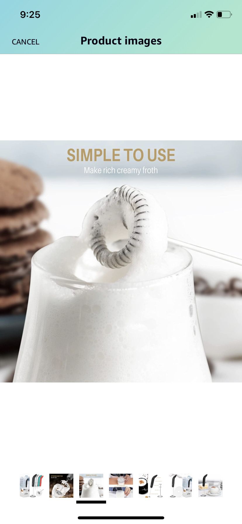 Electric Hand Mixer/ Handheld Milk Frother, by Shopping360