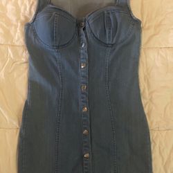 Women’s Jean Button Up Dress