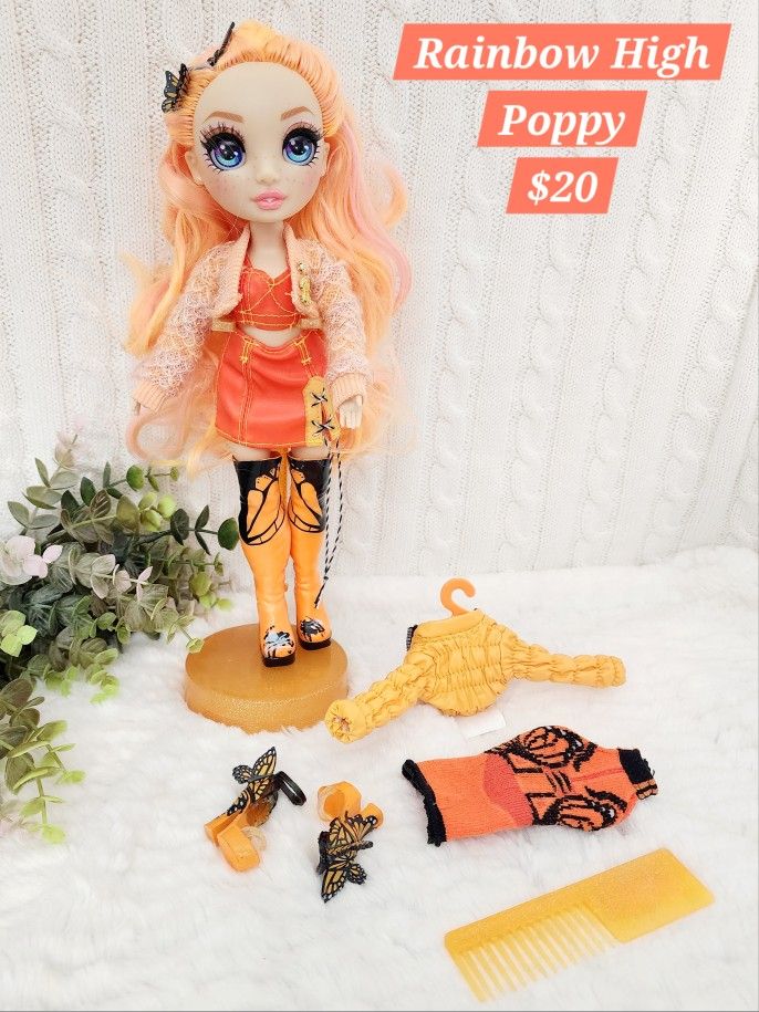 Rainbow High Dolls, Poppy, Orange, Collectible, Doll, Rainbow High