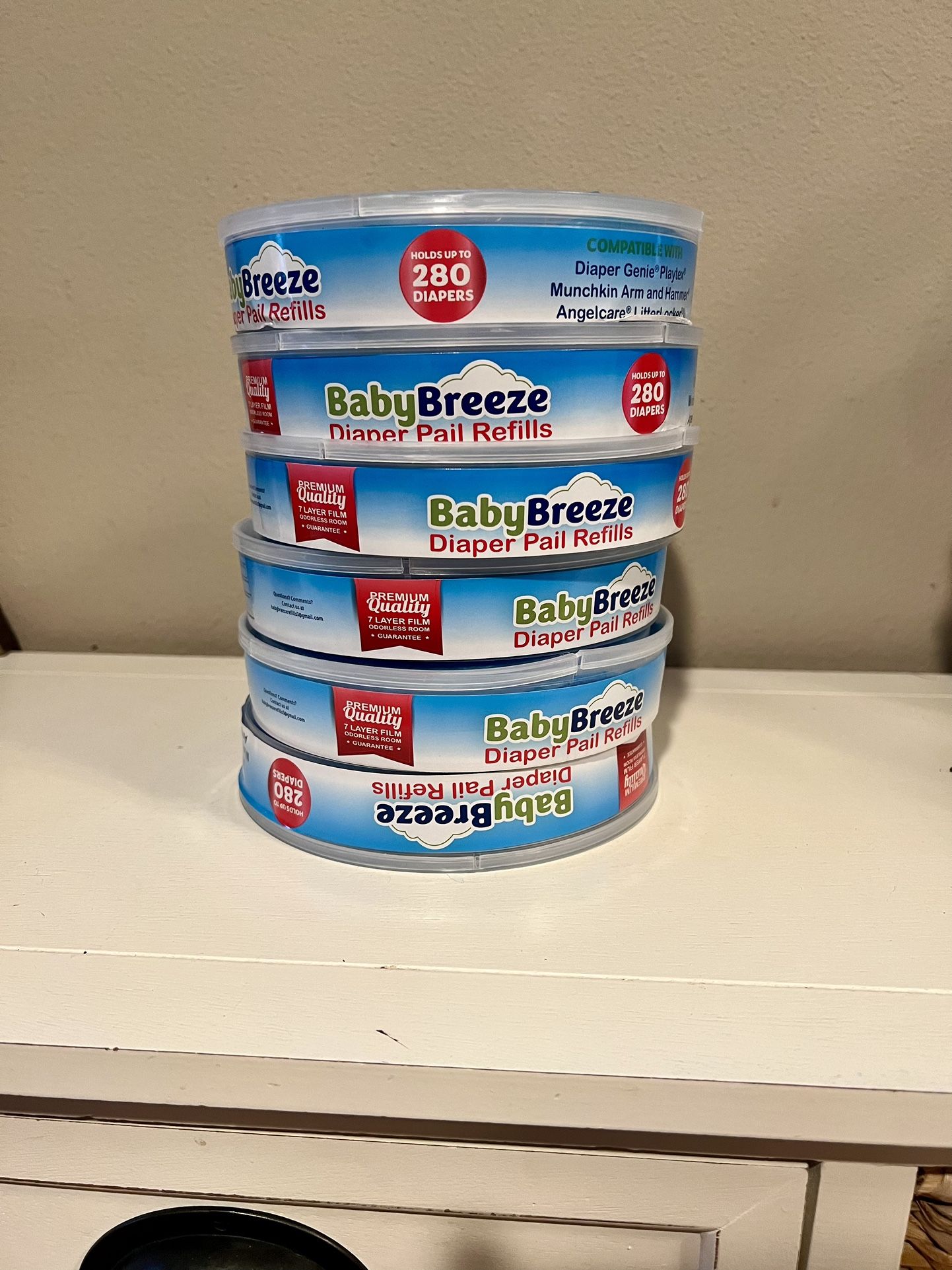 Diaper Pail Refills 6 Count 