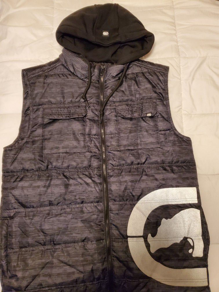 ECKO UNLIMITED HOODED PUFFER VEST 