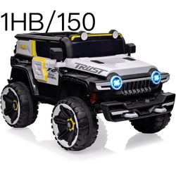 🔥2 Seater Kids Ride On Car, 12V Battery Powered Electric Vehicle with Spring Suspensions, Remote Control, Decorative Spare Tire, USB, Music, White$15