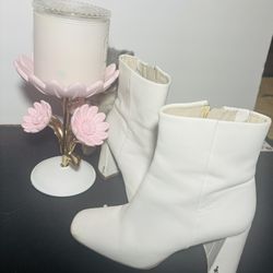 Sam Edlerman White Boots 6.5 Used