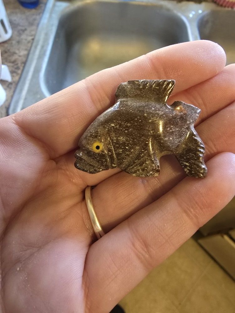 Carved Onxy Fish