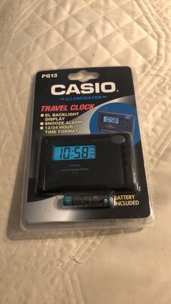 Casio Illuminator PQ13 Travel Alarm Clock