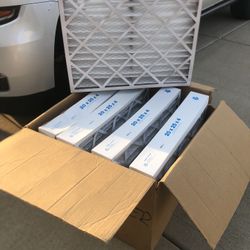 20 X 25 X 4 Merv AC Furnace Pleated Air Filters - 5 Pack 